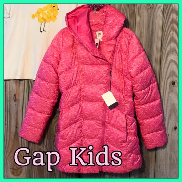 Cover her buns GapFit Royal Fuchsia Puffer Parka - Picture 2 of 8